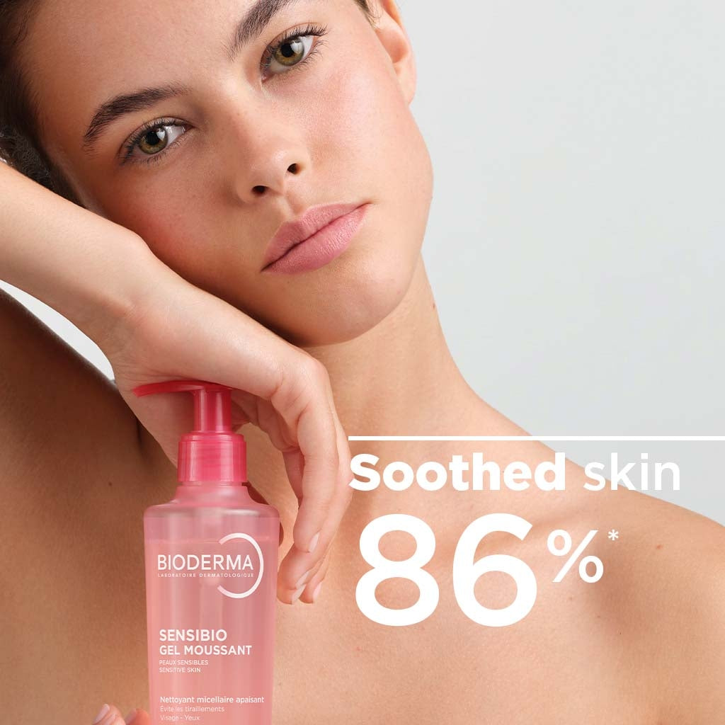 Bioderma Sensibio Foaming Gel 200ml – Gentle Cleanser for Sensitive