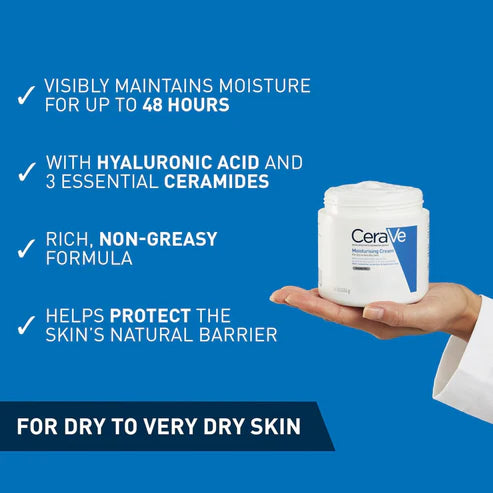 CeraVe Hydrating Cream 454g Moisturizer for Dry to Very Dry Skin