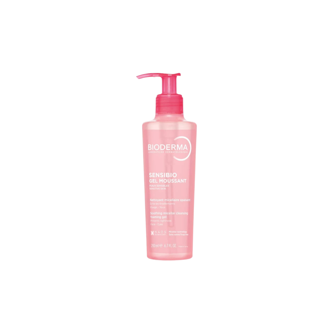 Bioderma Sensibio Foaming Gel 200ml – Gentle Cleanser for Sensitive