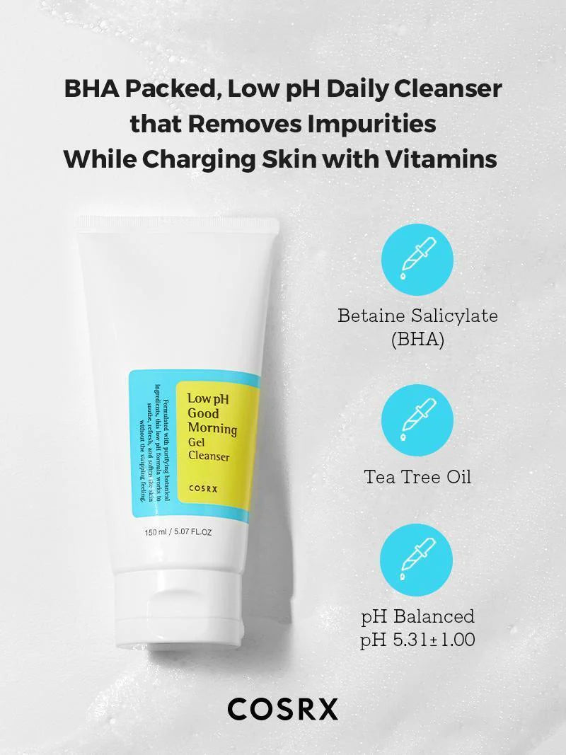 Cosrx Good Morning Low Ph Gel Cleanser