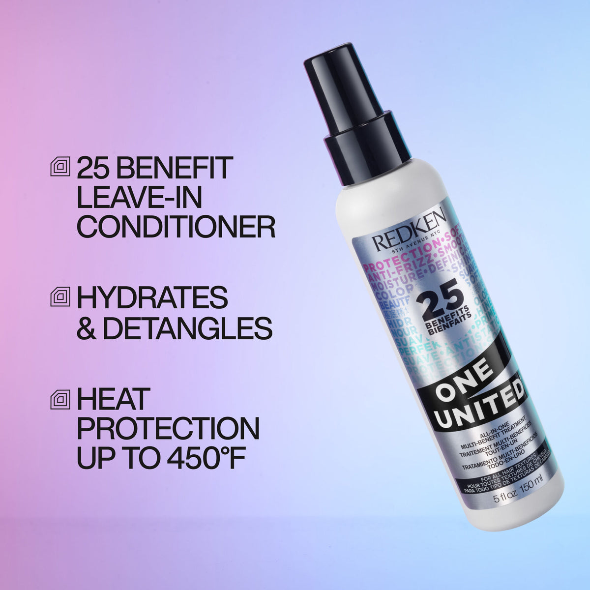 Redken One United Leave-In Conditioner 25 Benefits 150ml