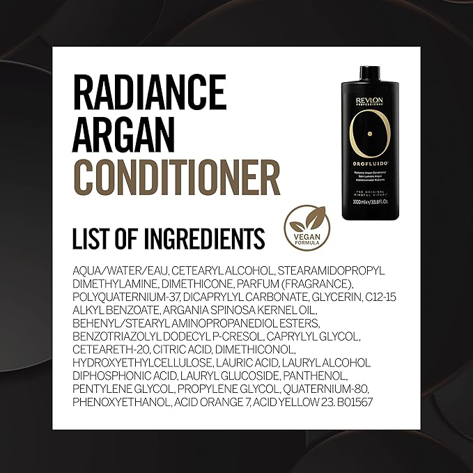 Revlon Professional Orofluido Radiance Argan Conditioner Moisturizing Hair Treatment 1000ml