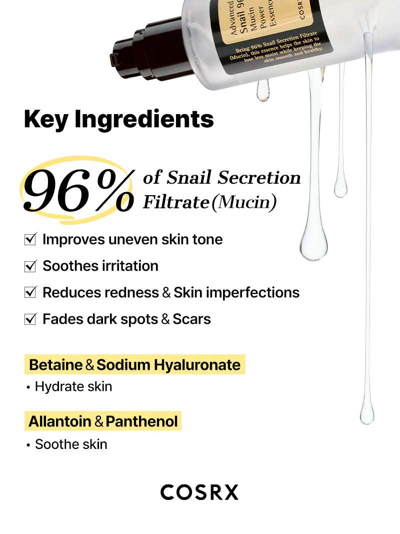 COSRX Advanced Snail 96 Mucin Power Essence – 100ml