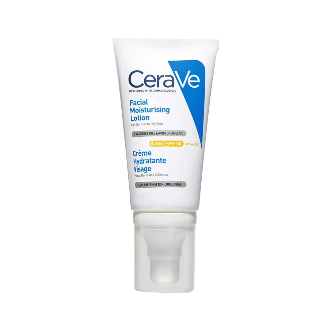 CeraVe AM Facial Moisturising Lotion with SPF 50 for Normal to Dry