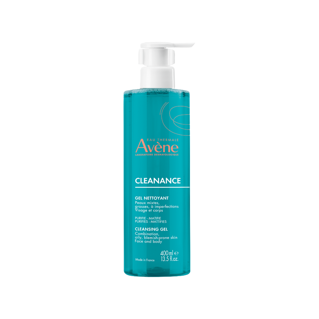 Avène Cleanance Gel Cleanser 400ml | Soap-Free Facial & Body Cleanser