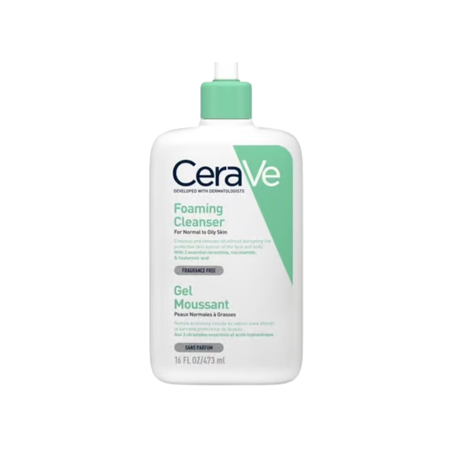 CeraVe Foaming Cleanser 473ml Face Wash for Normal to Oily Skin
