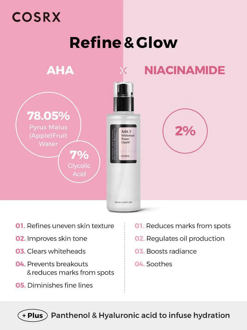 COSRX AHA 7 Whitehead Power Liquid – Exfoliating & Brightening Toner