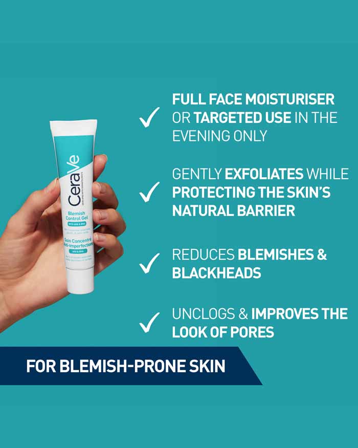 CeraVe Imperfections Control Gel 40ml Blemish & Blackhead Treatment