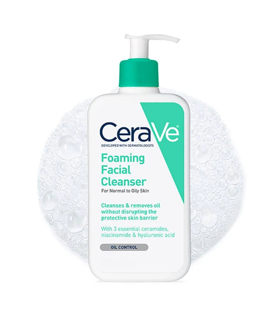 CeraVe Foaming Cleanser 473ml Face Wash for Normal to Oily Skin