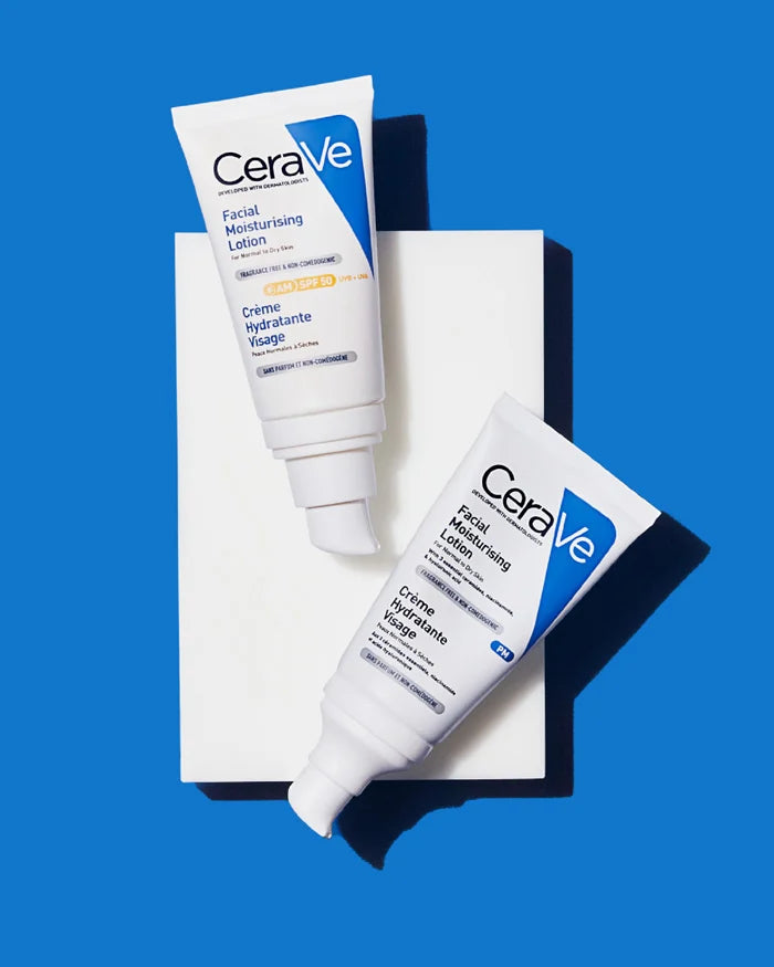 CeraVe AM Facial Moisturising Lotion with SPF 50 for Normal to Dry