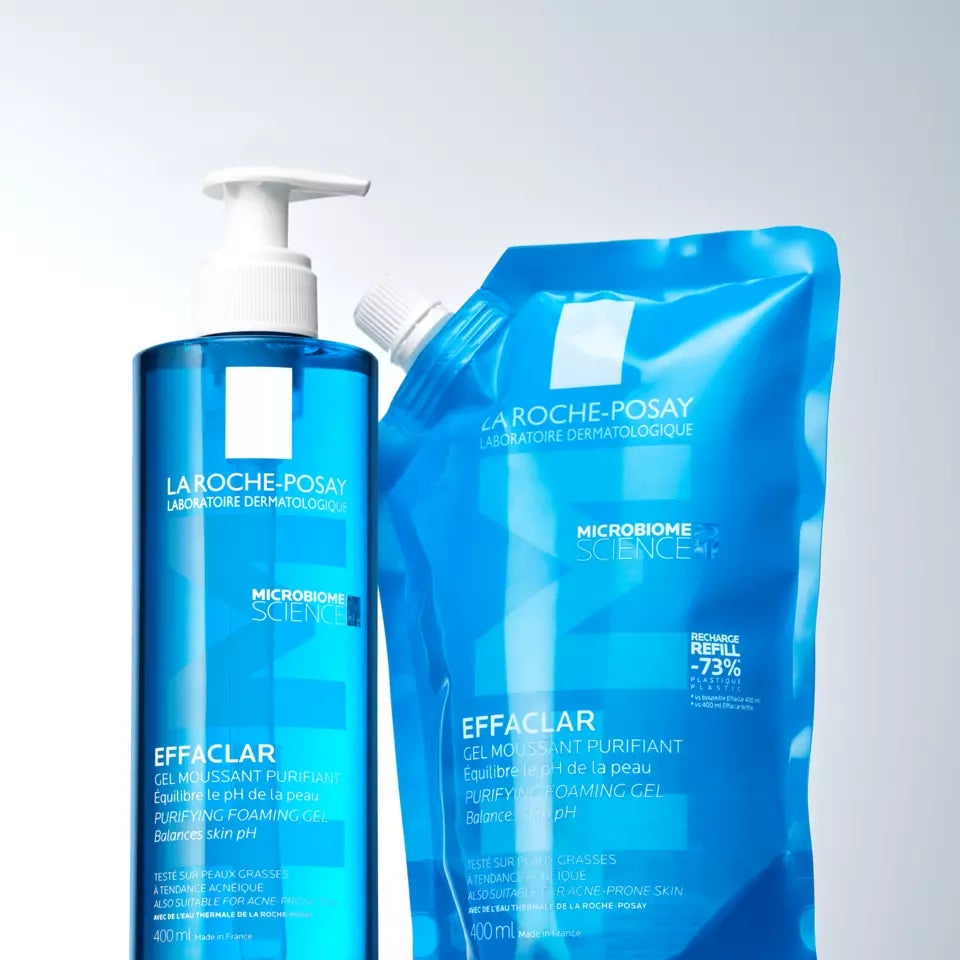 La Roche-Posay Effaclar Purifying Foaming Gel Refill 400ml for Oily &