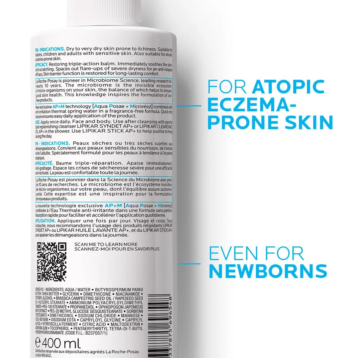 La Roche-Posay Lipikar Baume AP+M Relipidation Balm 400ml