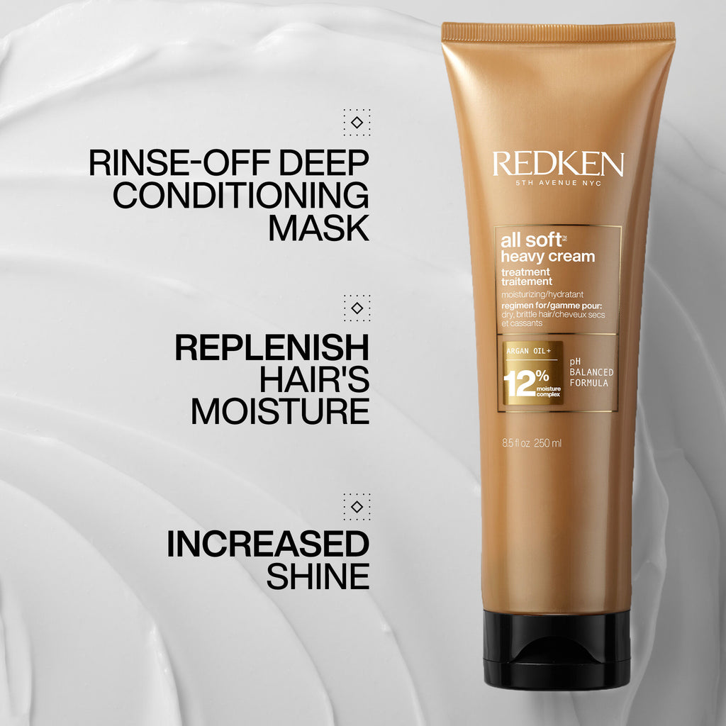 Redken All Soft Heavy Cream Softening Mask For Dry And Brittle Hair