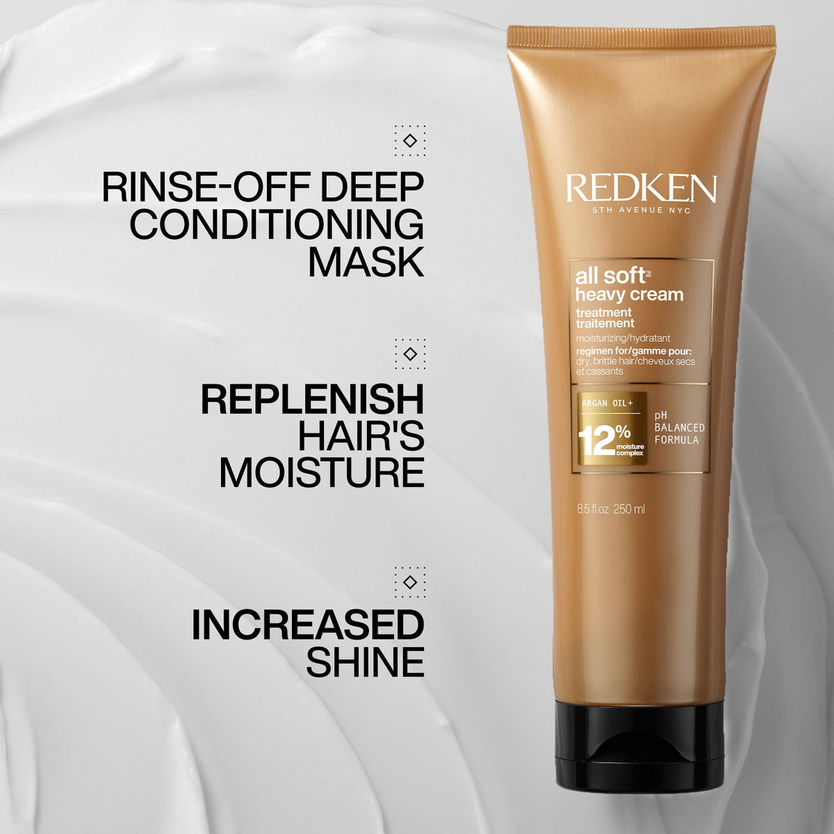 Redken All Soft Heavy Cream Softening Mask For Dry And Brittle Hair